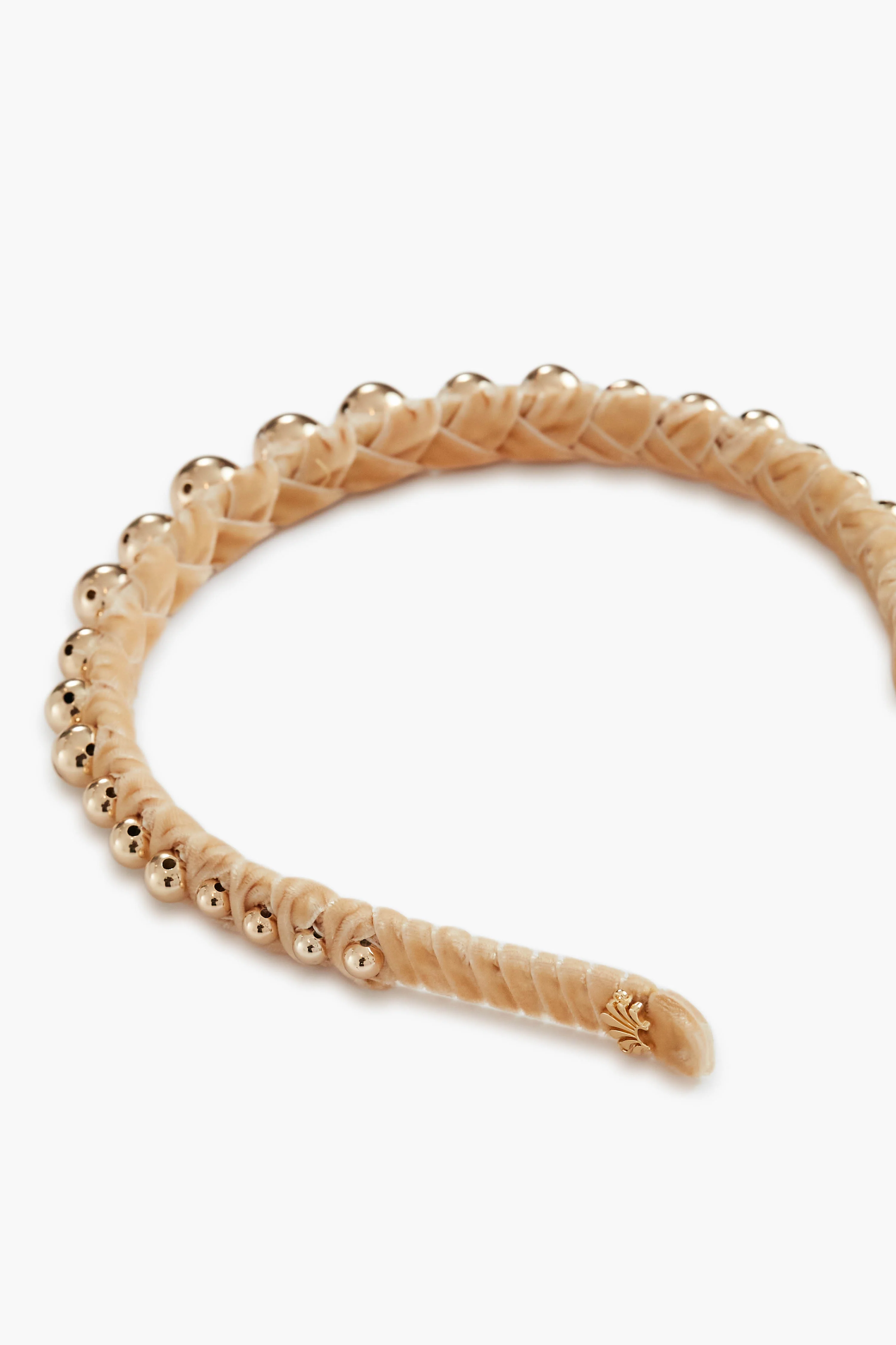 Gold Graduated Bead Headband - Image 4