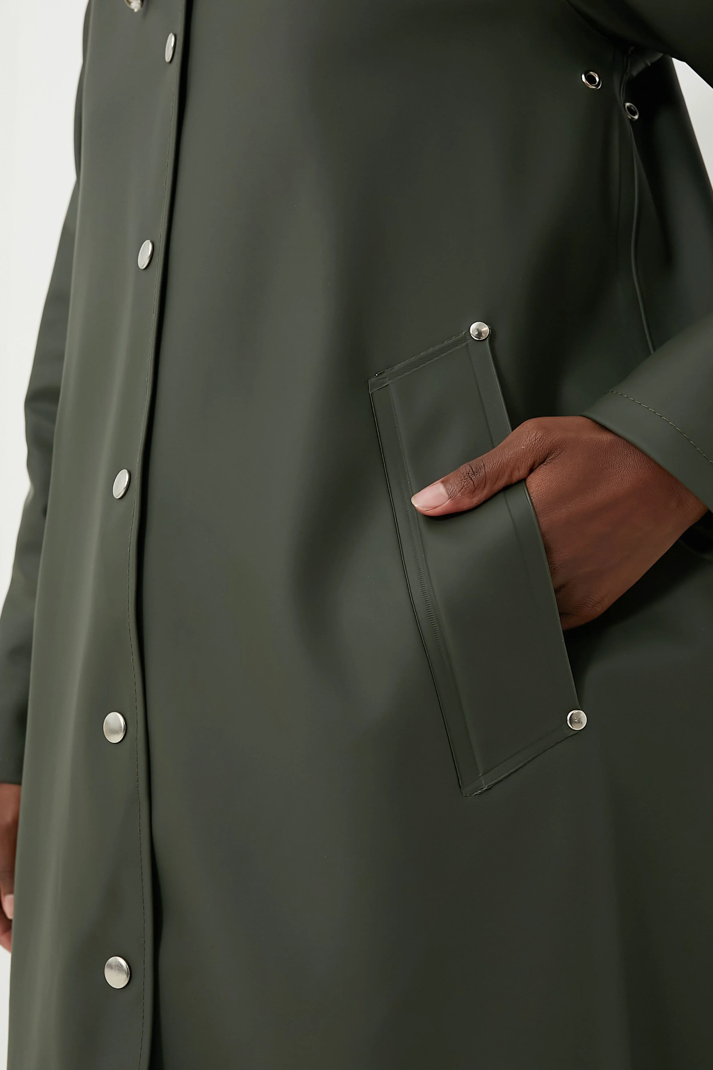 Green Mosebacke Raincoat - Image 5
