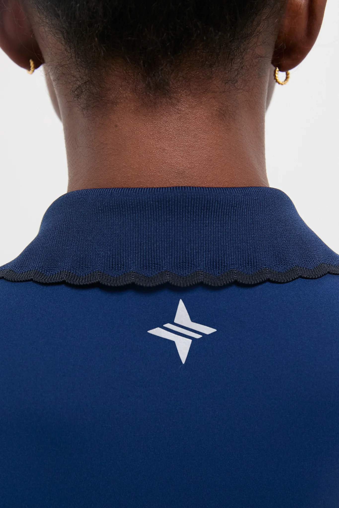 Navy Long Sleeve Performance Jersey Caroline Polo - Image 5