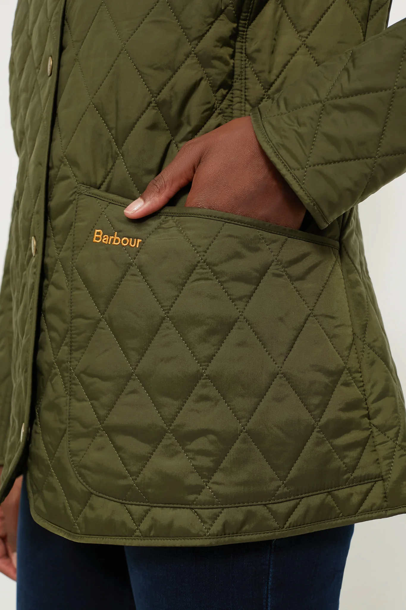 Olive Annandale Quilted Jacket - Image 5